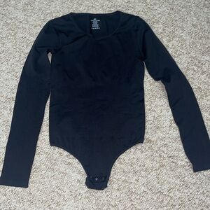 NWOT Spandex Long-sleeve Black One Piece Bodysuit